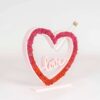 Räder Decorazione Da Parete: Cuore In Ceramica Con Scritta 'Love Amour', Formato Grande